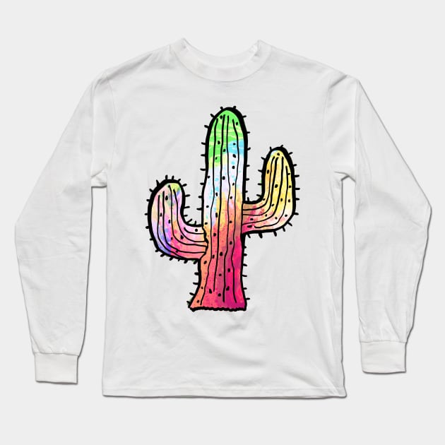 Colorful Cacti Long Sleeve T-Shirt by lolosenese